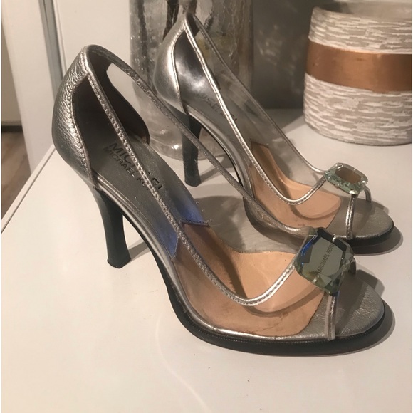 Michael Kors silver and transparent high heels - Picture 8 of 8